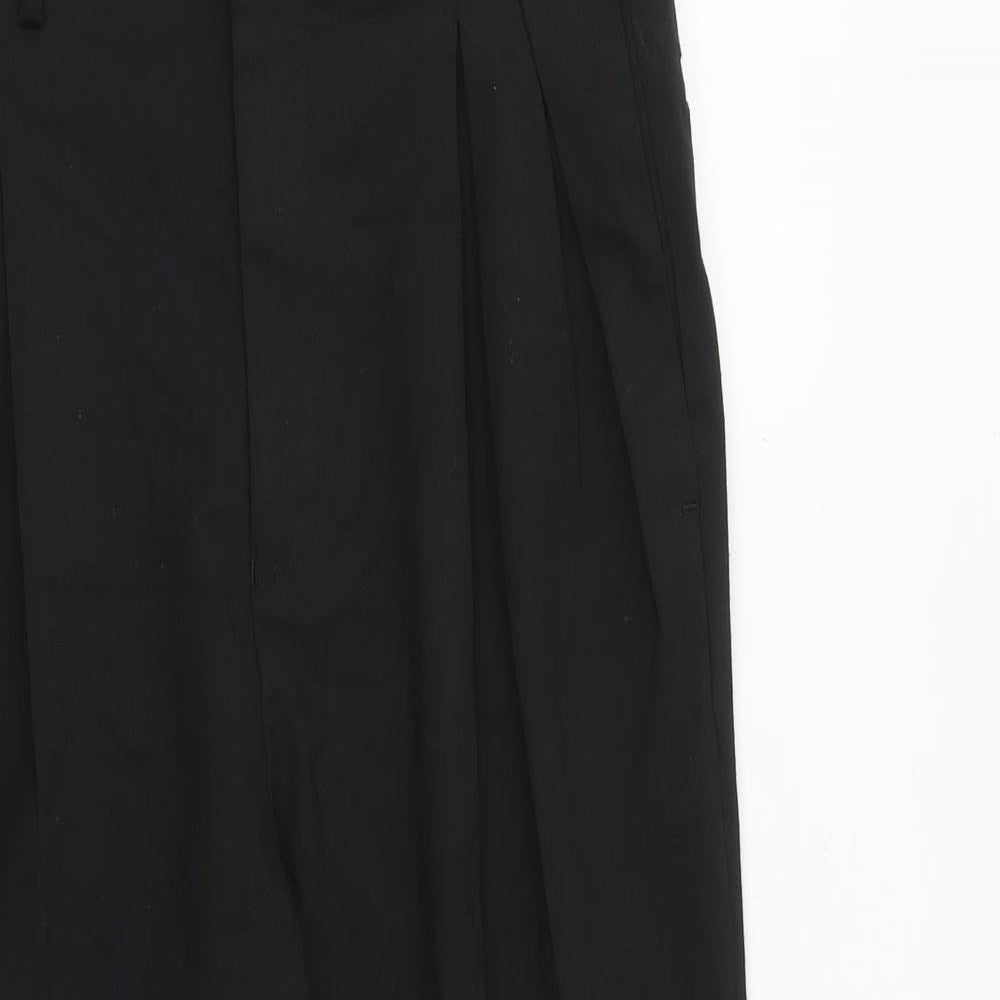 Womens UK Size 28 in ASOS Regular Fit Dress Pants Black Trousers