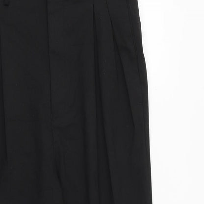 Womens UK Size 28 in ASOS Regular Fit Dress Pants Black Trousers