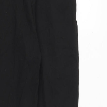 Womens UK Size 28 in ASOS Regular Fit Dress Pants Black Trousers