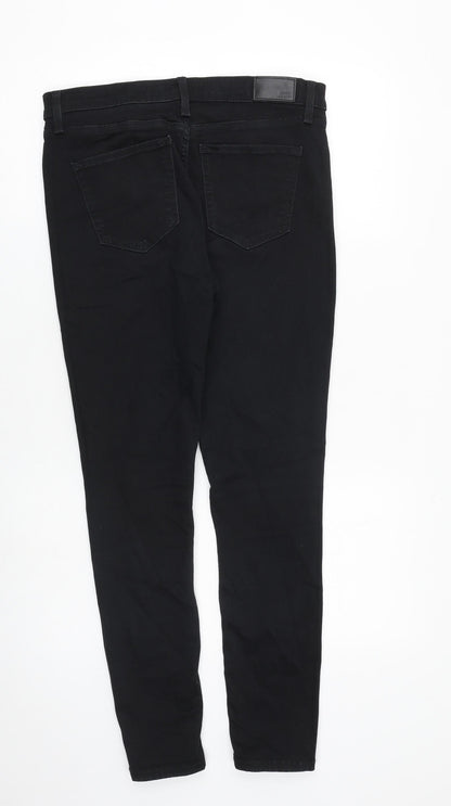 River Island Womens Black Cotton Skinny Jeans Size 32 in L28 in Regular Zip