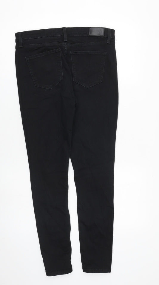 River Island Womens Black Cotton Skinny Jeans Size 32 in L28 in Regular Zip
