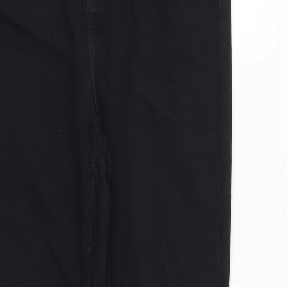 River Island Womens Black Cotton Skinny Jeans Size 32 in L28 in Regular Zip