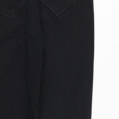 River Island Womens Black Cotton Skinny Jeans Size 32 in L28 in Regular Zip