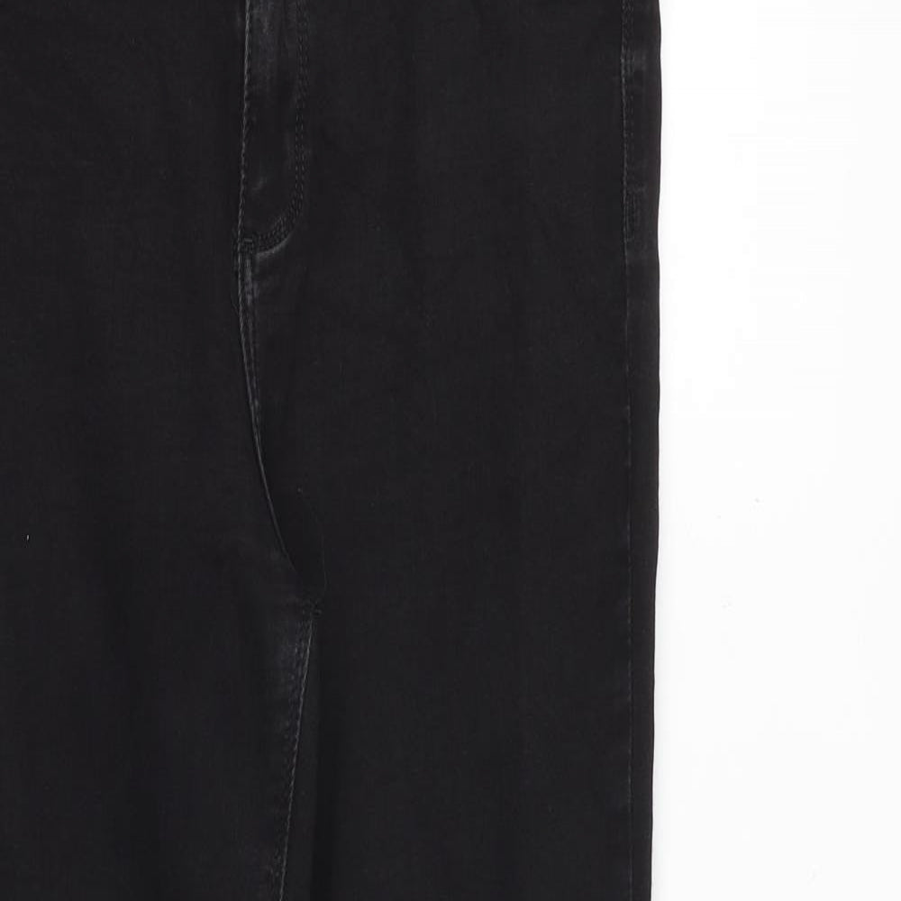 River Island Womens Black Cotton Skinny Jeans Size 32 in L28 in Regular Zip