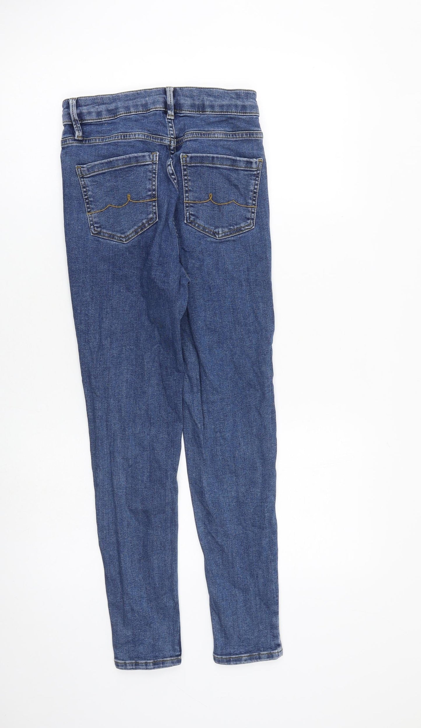 Oasis Womens Blue Cotton Skinny Jeans Size 6 L26 in Slim Zip