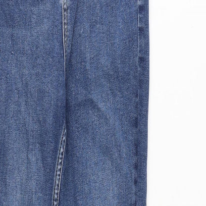 Oasis Womens Blue Cotton Skinny Jeans Size 6 L26 in Slim Zip