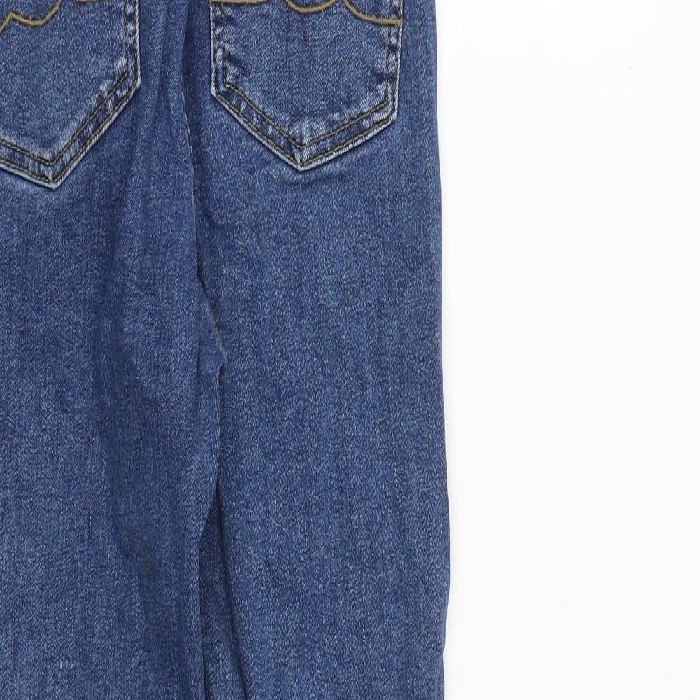 Oasis Womens Blue Cotton Skinny Jeans Size 6 L26 in Slim Zip