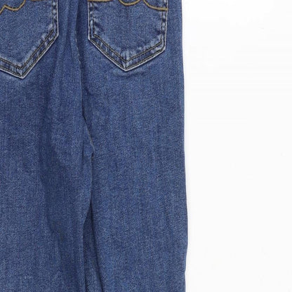 Oasis Womens Blue Cotton Skinny Jeans Size 6 L26 in Slim Zip