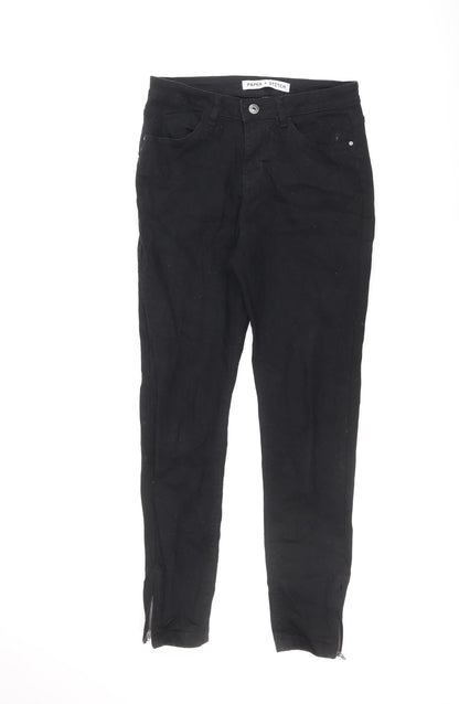 PAPER+DTICH Womens Black Cotton Skinny Jeans Size 30 L26 in Regular Zip