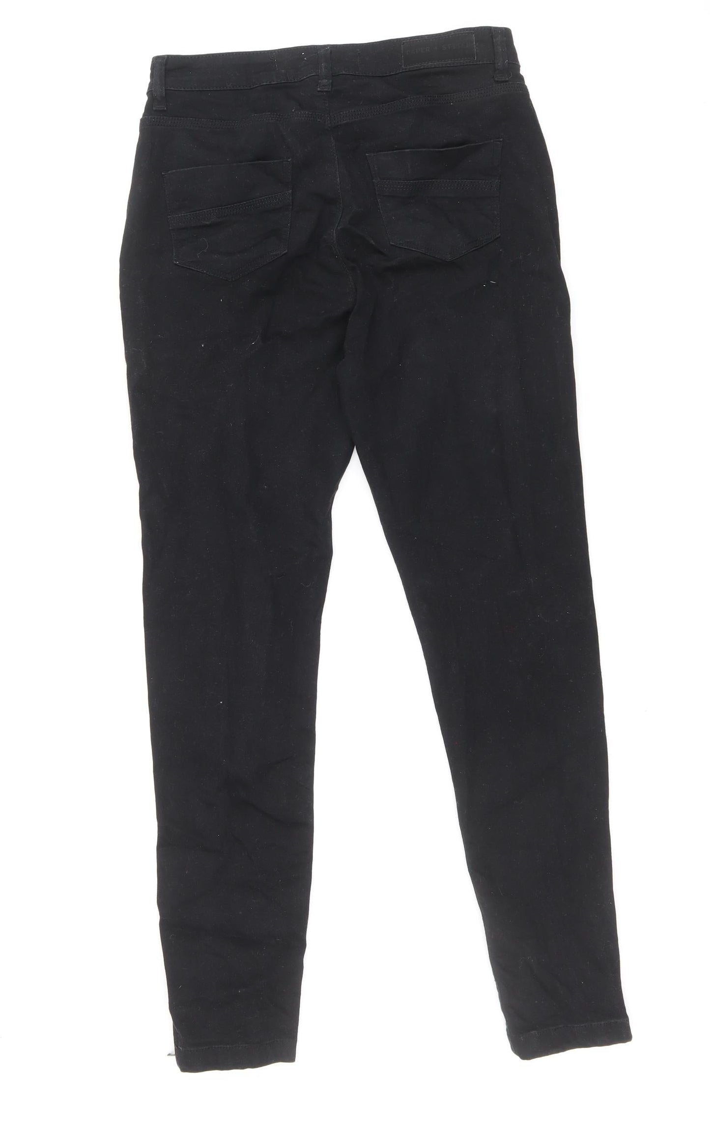 PAPER+DTICH Womens Black Cotton Skinny Jeans Size 30 L26 in Regular Zip