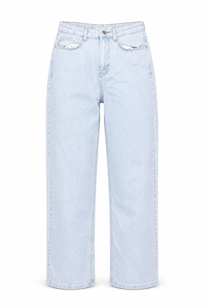 Womens UK Size 8 NA-KD Regular Fit Mom Blue Jeans
