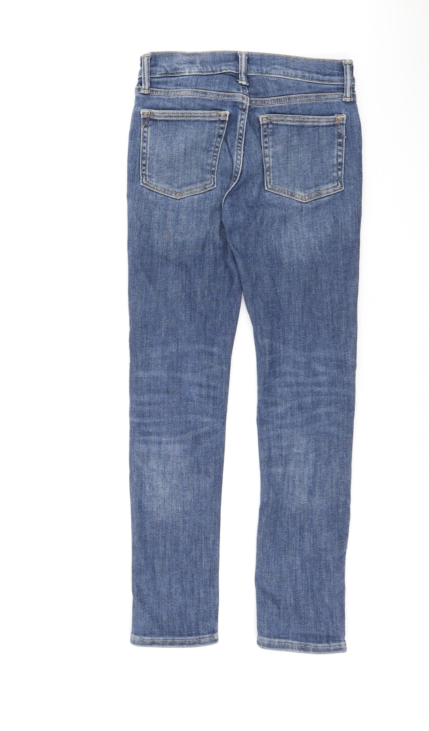 Gap Girls Blue Cotton Skinny Jeans Size 10 Years L24 in Slim Zip