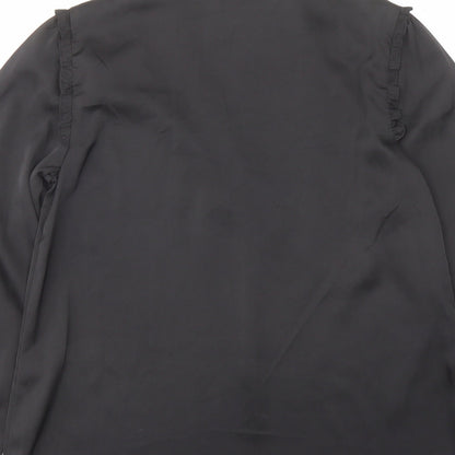 Womens UK Size 6 Lipsy Black Basic Blouse
