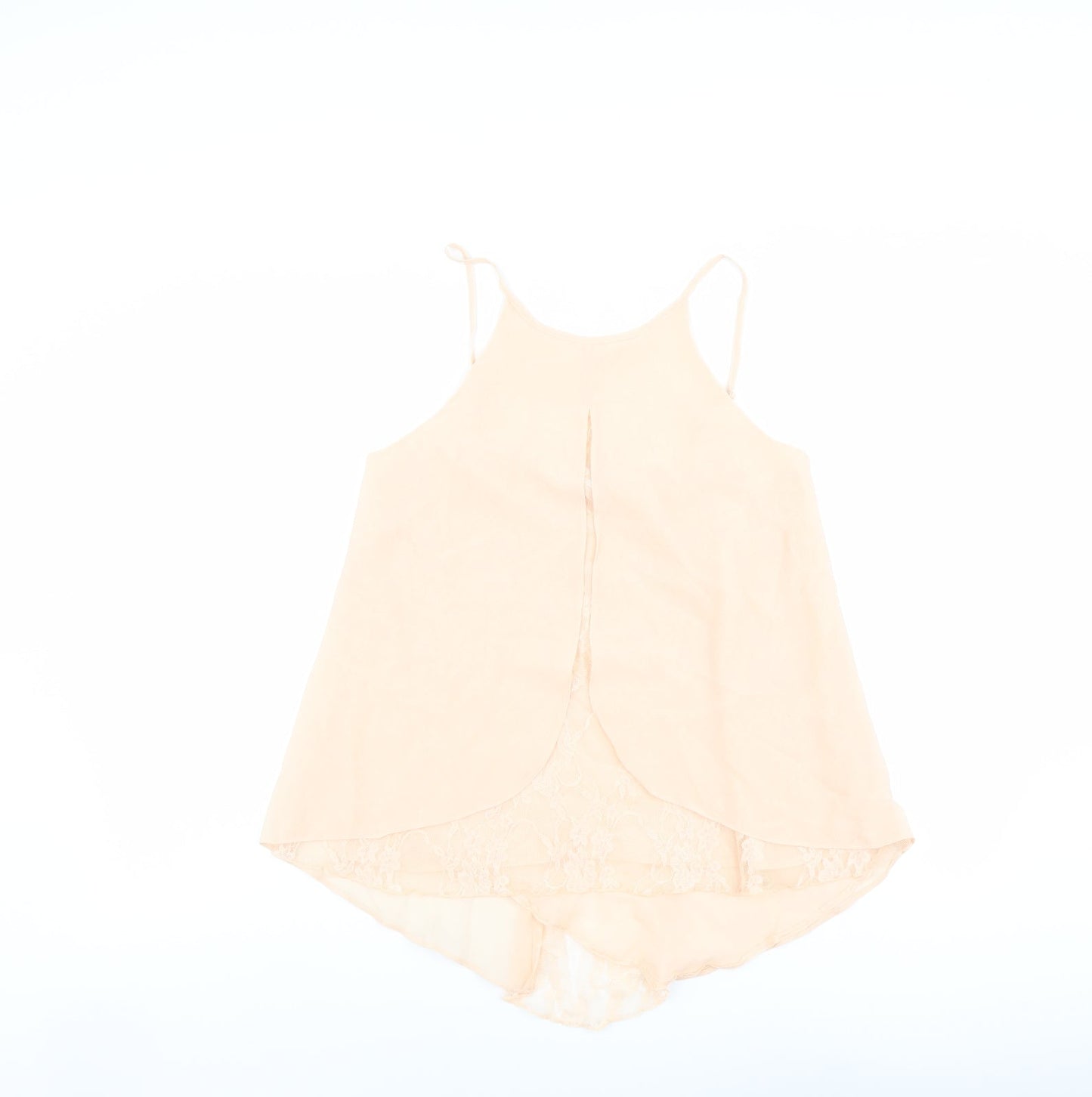 Miss Selfridge Womens Pink Polyester Camisole Tank Size 10 Round Neck