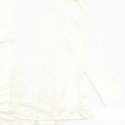 Womens UK Size 12 Saloos Ivory Basic Blouse