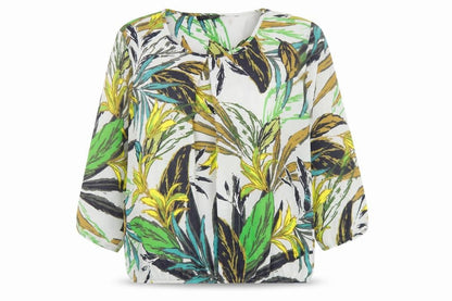 Womens UK Size 10 Betty Barclay Green Basic Blouse