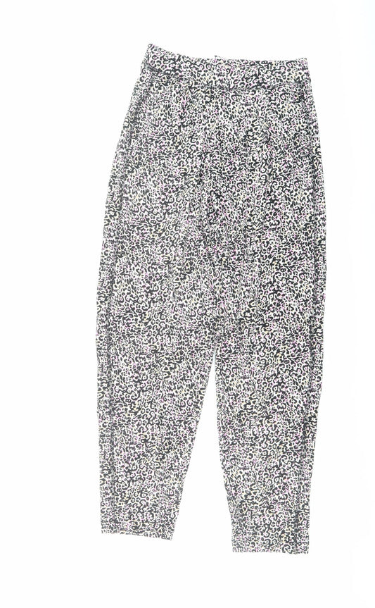 Womens UK Size 6 Marks and Spencer Regular Fit Harem Multicoloured Trousers