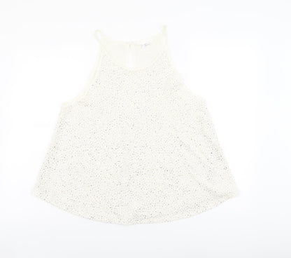Womens UK Size L Cooperative Ivory Basic Tank