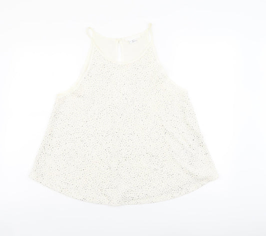 Womens UK Size L Cooperative Ivory Basic Tank