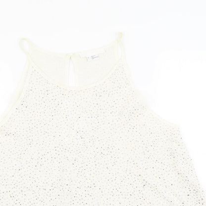 Womens UK Size L Cooperative Ivory Basic Tank