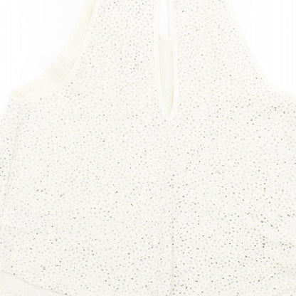 Womens UK Size L Cooperative Ivory Basic Tank