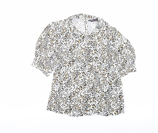 Womens UK Size 6 Marks and Spencer Multicoloured Basic Blouse
