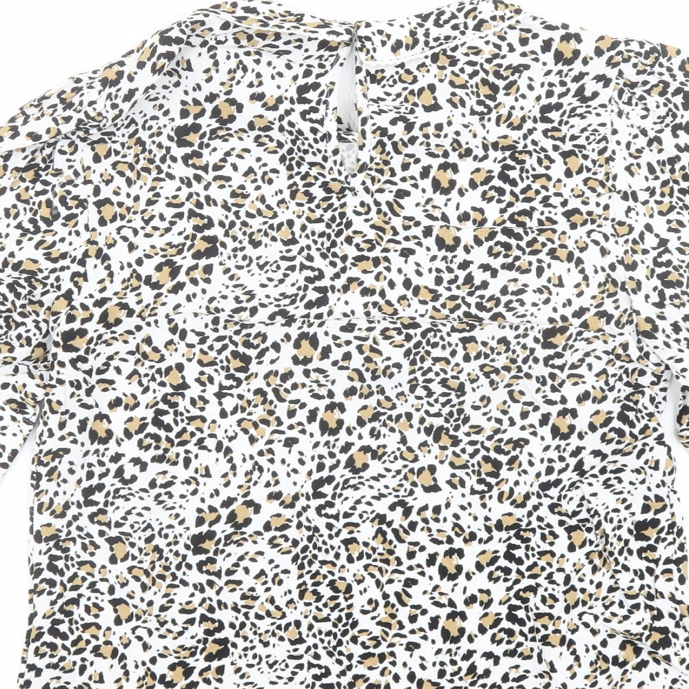 Womens UK Size 6 Marks and Spencer Multicoloured Basic Blouse
