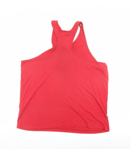 Slazenger Mens Red Polyester T-Shirt Size XL Round Neck