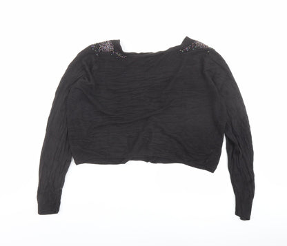 Womens UK Size 16 Marks and Spencer Black Cardigan Jumper