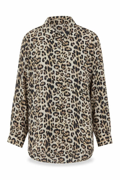 Womens UK Size S Zara Brown Tunic Button-Up
