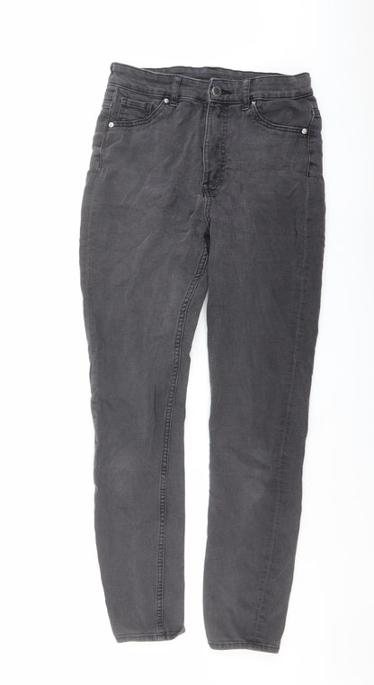Womens UK Size 8 H&M Regular Fit Skinny Grey Jeans