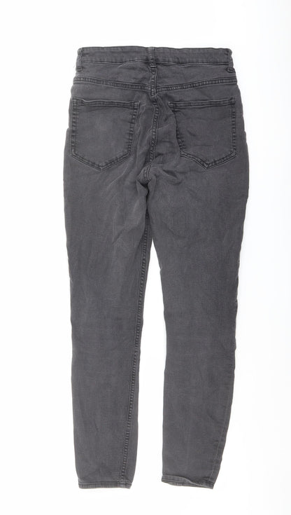 Womens UK Size 8 H&M Regular Fit Skinny Grey Jeans