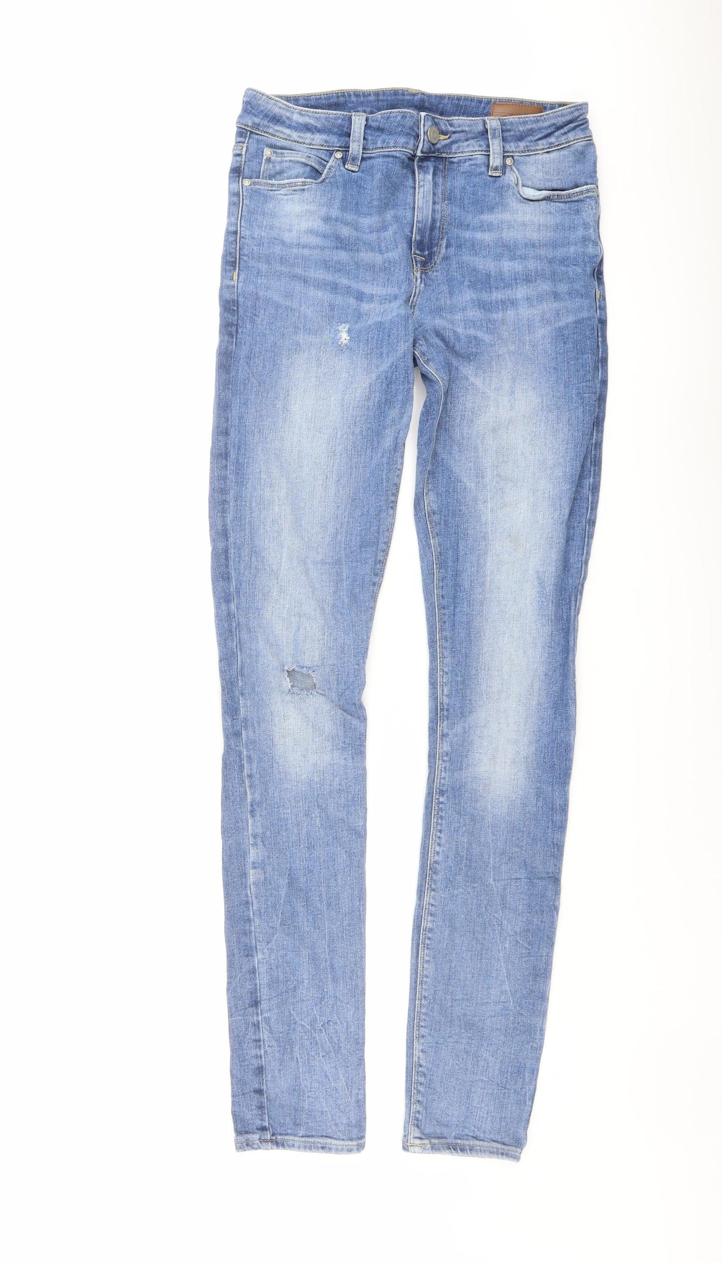 ASOS Mens Blue Cotton Skinny Jeans Size 30 in L36 in Regular Button
