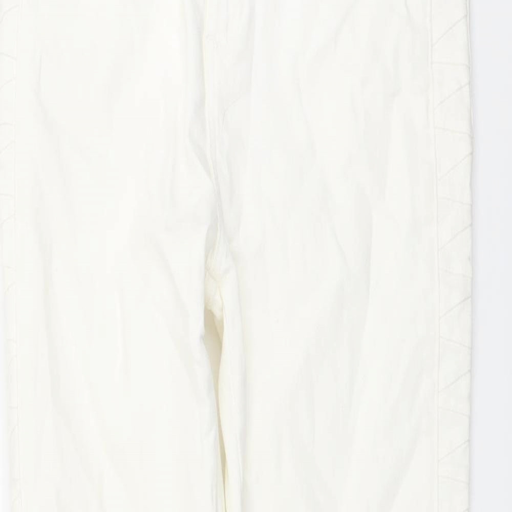 Womens UK Size 10 Marks and Spencer Regular Fit Skinny Ivory Jeans