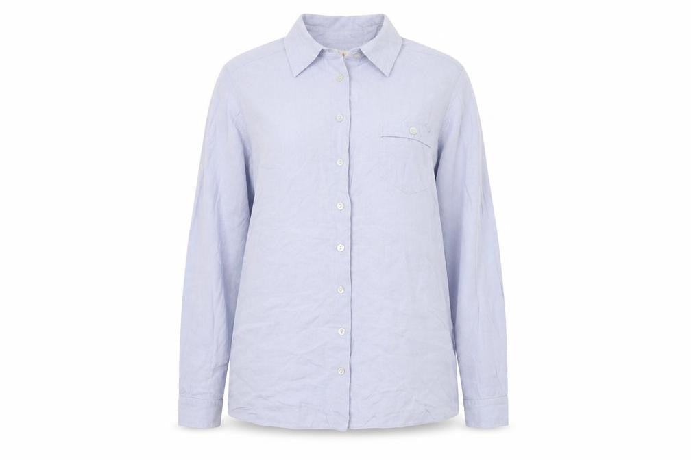 Womens UK Size 12 Dorothy Perkins Blue Basic Button-Up