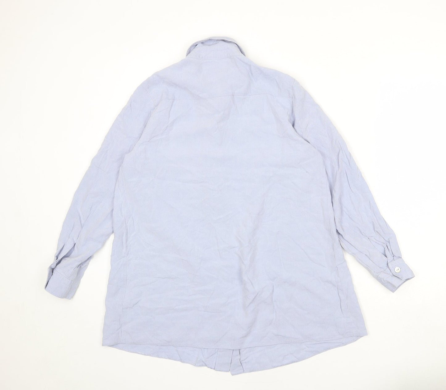 Womens UK Size 12 Dorothy Perkins Blue Basic Button-Up