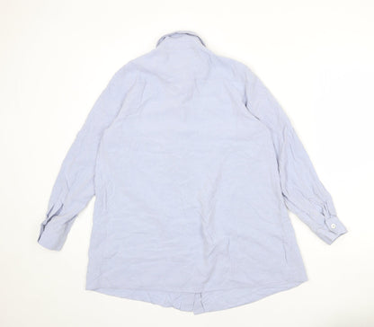 Womens UK Size 12 Dorothy Perkins Blue Basic Button-Up