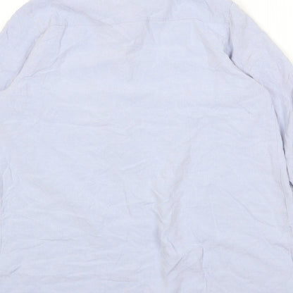 Womens UK Size 12 Dorothy Perkins Blue Basic Button-Up