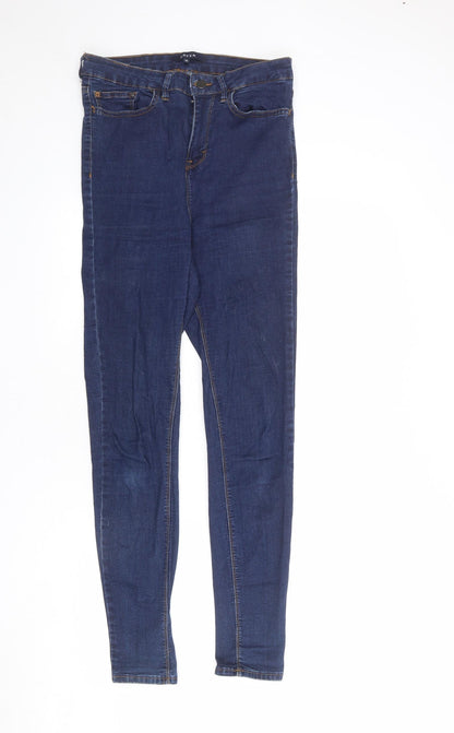 Womens UK Size 14 Waven Regular Fit Skinny Blue Jeans