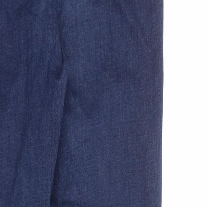 Womens UK Size 14 Waven Regular Fit Skinny Blue Jeans