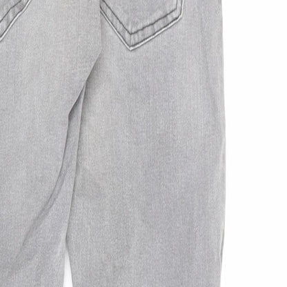 H&M Mens Grey Cotton Skinny Jeans Size 30 in L32 in Regular Button