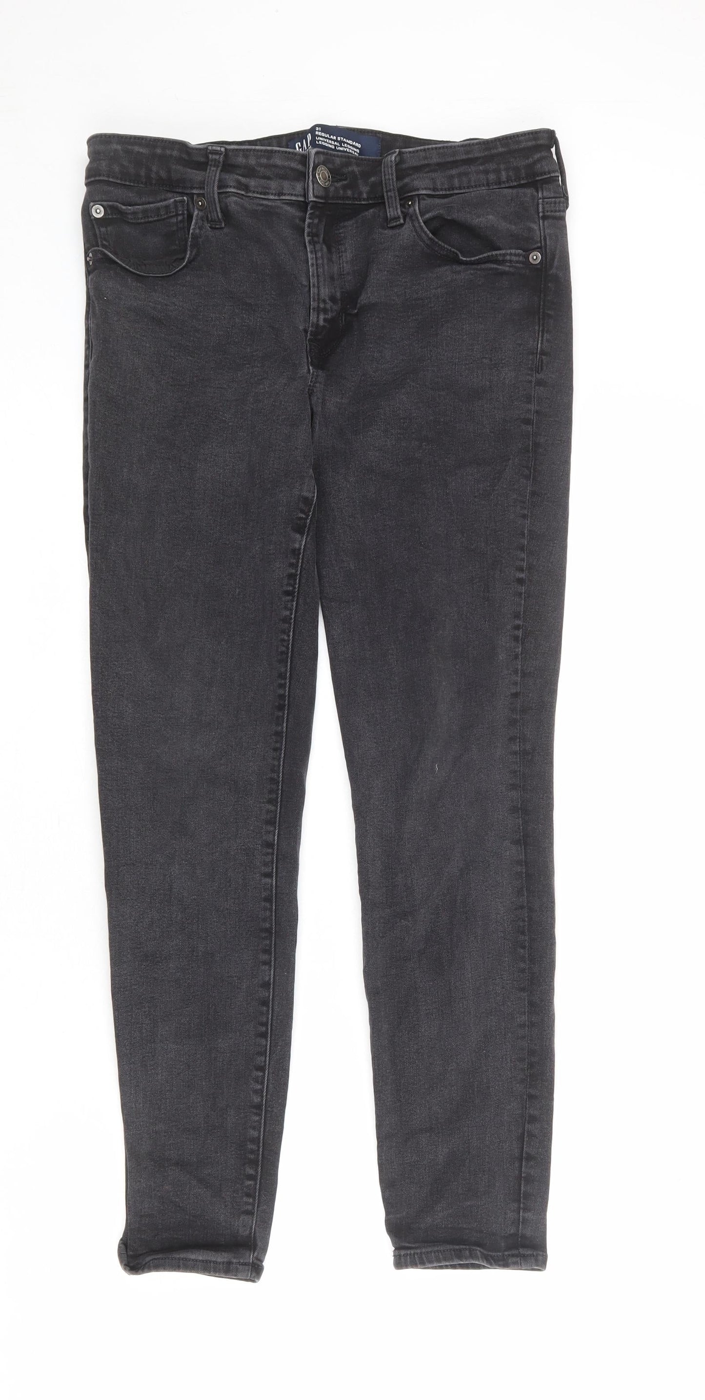 Gap Mens Grey Cotton Skinny Jeans Size 31 in L31 in Regular Zip