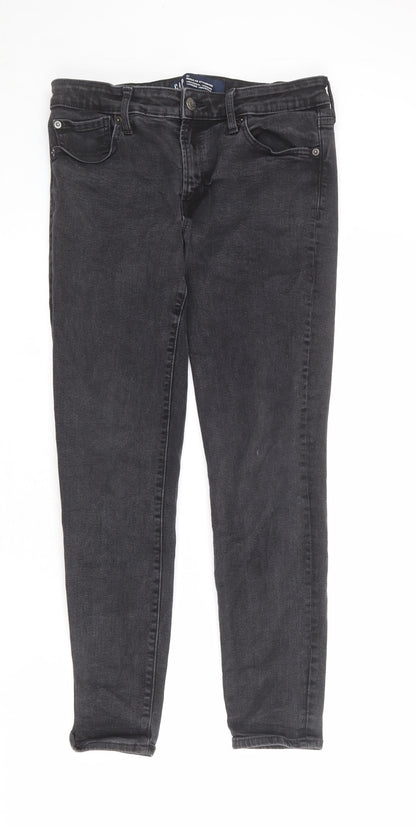 Gap Mens Grey Cotton Skinny Jeans Size 31 in L31 in Regular Zip