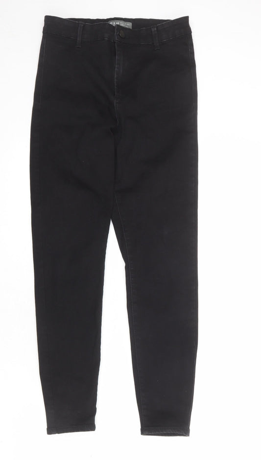 Denim & Co. Womens Black Cotton Skinny Jeans Size 10 L28 in Regular Zip