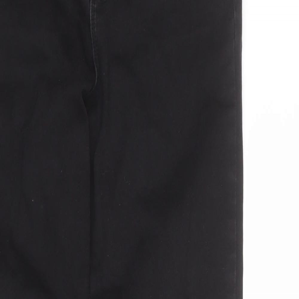 Denim & Co. Womens Black Cotton Skinny Jeans Size 10 L28 in Regular Zip