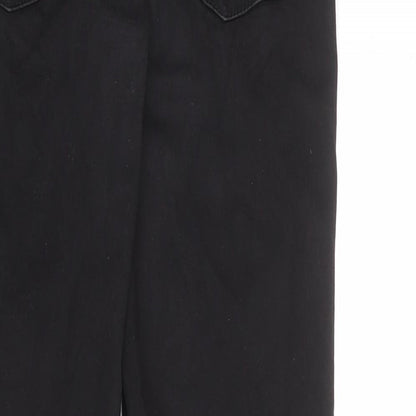 Denim & Co. Womens Black Cotton Skinny Jeans Size 10 L28 in Regular Zip