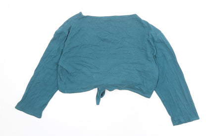 Womens UK Size 16 Marks and Spencer Blue Cropped Blouse