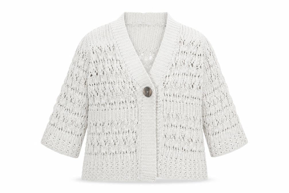 Womens UK Size 14 Marks and Spencer Beige Cardigan Jumper
