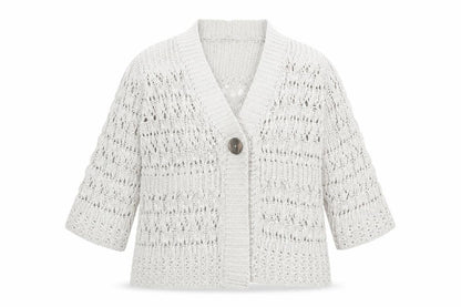 Womens UK Size 14 Marks and Spencer Beige Cardigan Jumper