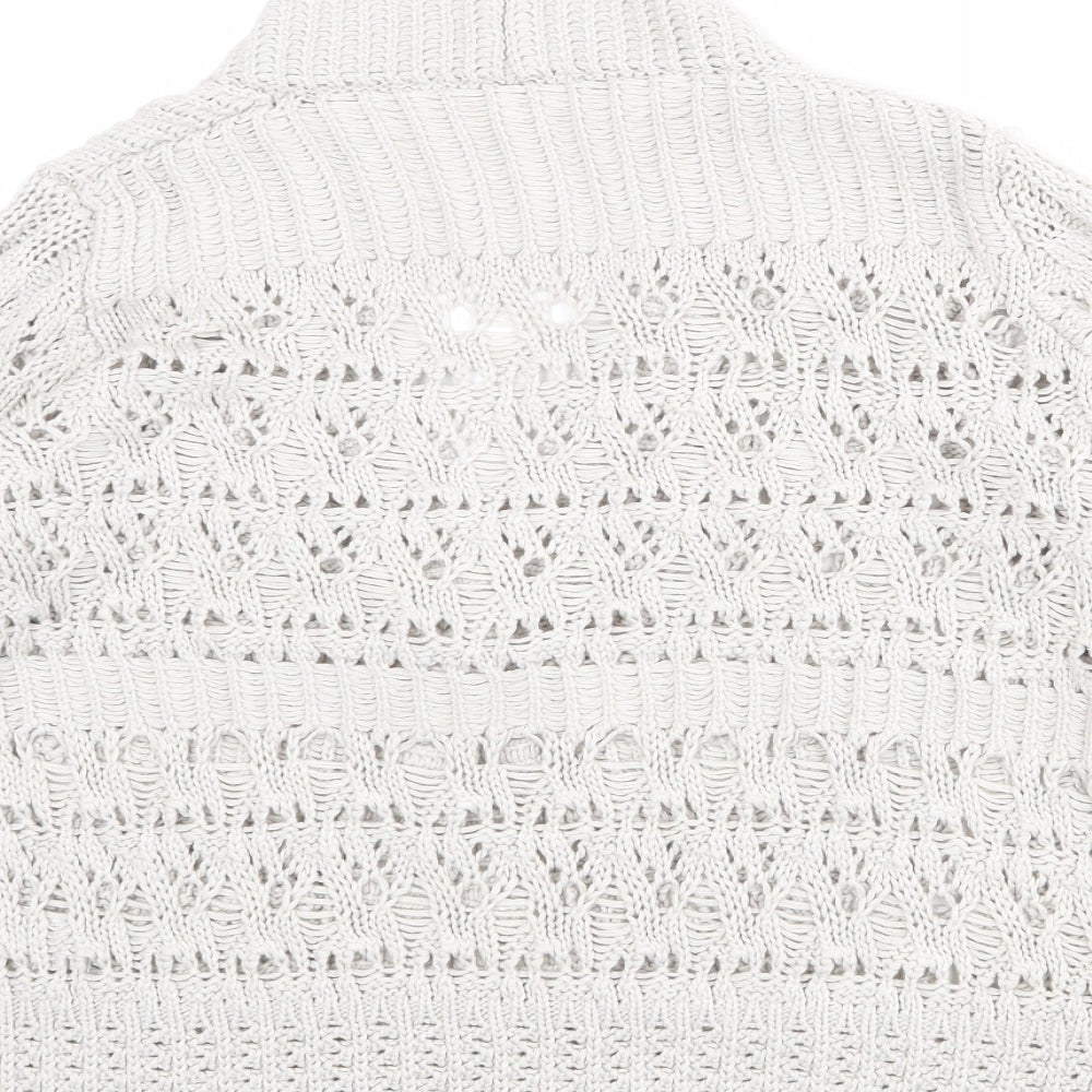 Womens UK Size 14 Marks and Spencer Beige Cardigan Jumper